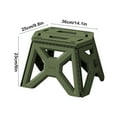 thumbnail image 3 of kladzum Folding Step Stool Plastic Thickened Stools Portable Short Foot Stool Sturdy Long-lasting Step Stool Foldable, Outdoor Camping Fishing Stool Small Sitting Stools for Daily Use, 3 of 6