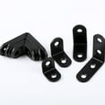 thumbnail image 3 of DIALLY 20Pcs Stainless Steel 90 Degree Corner Braces Black Right Angle Brackets for Wood Furniture Repair, 3 of 8