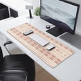 thumbnail image 2 of Long Mouse Pads for Desk,Pink Geometric Striped Pattern Desk Mats on Top Of Desks, Desk Mouse Pad Extra Large with 3mm Non-Slip Base and Stitched Edge for Gaming,Office,Work,Home 31.5"x11.8", 2 of 6