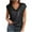 Black, variant on Miqool Women's Sparkly Sequin Top V Neck Cap Sleeve Club Party Concert Glitter Shirts Shimmer Blouses