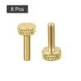 thumbnail image 3 of Brass Knurled Thumb Screws, M3x12mm Flat Grip Bolt Knobs Fasteners for Electronic, Mechanical 8Pack, 3 of 5