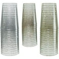 thumbnail image 3 of 10 oz. Gold Glitter Clear Plastic Cups Holiday Tumblers - Hard Plastic Disposable Wedding Cups - 120 Count, 3 of 9