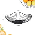 thumbnail image 2 of Black fruit bowl, metal wire fruit basket for storing fruits and vegetables, minimalist fruit holder for the kitchen counter, 2 of 5