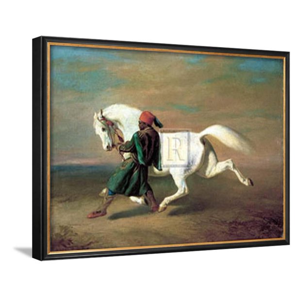The Pasha S Pride Framed Art Print Wall Art By Alfred De Dreux 17 5x20 Walmart Com Walmart Com
