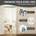 thumbnail image 3 of SLSY76 Inch Extra High Security Pet Gate for Cats and Pets, 25.6-28.7 Inch Adjustable Width, No Drilling Required, Double Doors, Suitable for Home/Stairs/Kitchen/Doorway, Small, 3 of 6