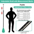 thumbnail image 5 of BeGrit 2-in-1 SUP Paddle & Kayak Paddle, 4-Piece Adjustable, Carbon Fiber Blade, Floating, with Leash, 5 of 8