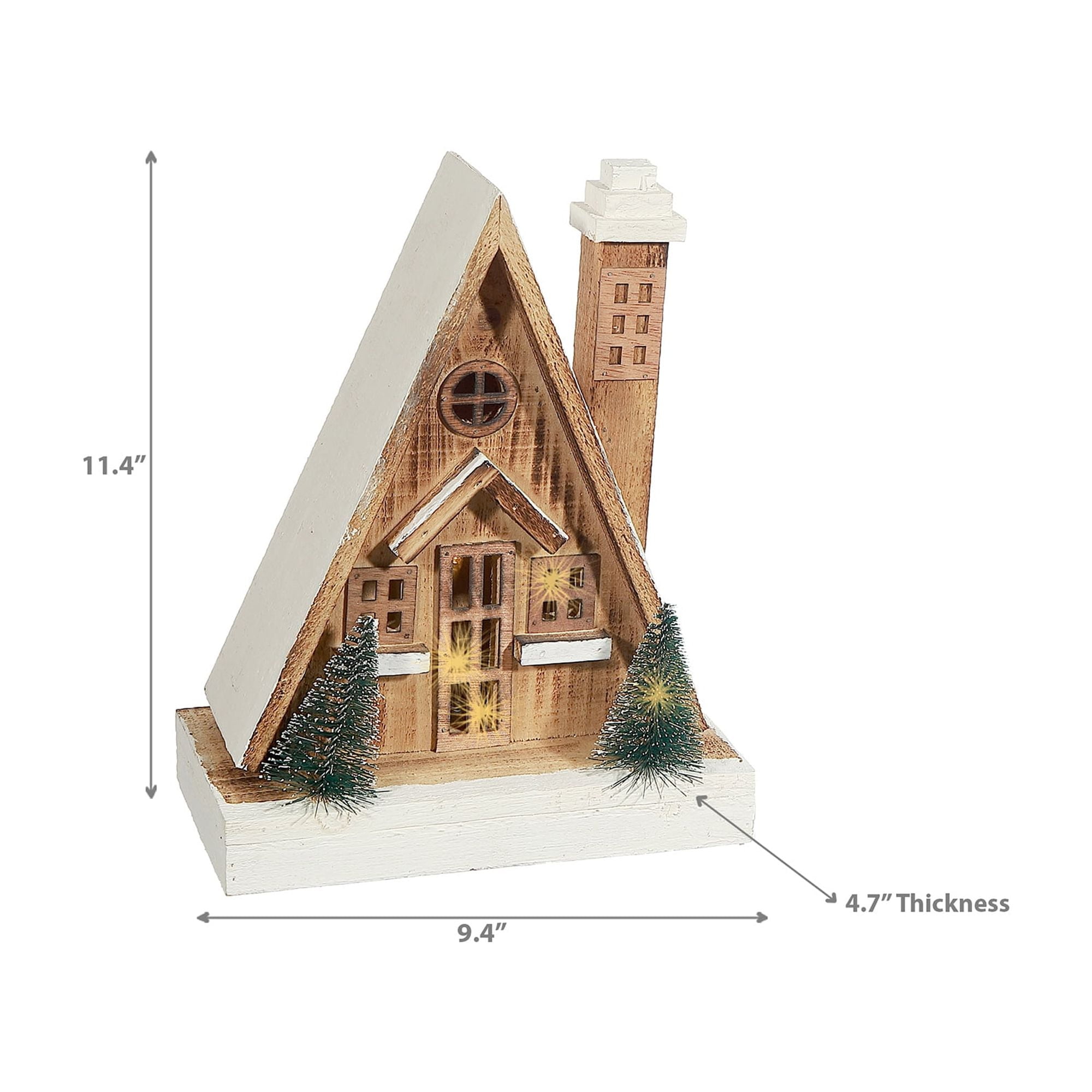 Cabane En Bois Naturel À Led