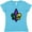 Aqua, variant on Fleur De Lis Mardi Gras Holiday Women's V-Neck T-Shirt