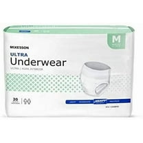 McKesson Ultra UWBMD Adult Absorbent Underwear Pull On Medium Disposable Heavy Absorbency, Pack of 20