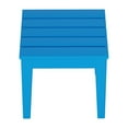 thumbnail image 3 of WestinTrends Ashore Oversized Outdoor Side Table, 18 Inch All Weather Poly Lumber Adirondack Patio Side Table Square End Table, Pacific Blue, 3 of 6