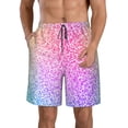 thumbnail image 1 of Balery Colorful Glitters Traje de Baño Estilo Hawaiano para Hombre, Shorts de Secado Rápido con Bolsillos-3X-Large, 1 of 6