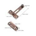 thumbnail image 2 of ELAYARD Stainless Steel Fence Gate Lock Dark Brown Slide Bolt Latch for Barn Door Security, 2 of 8