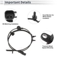 thumbnail image 4 of Unique Bargains Front Left/Front Right ABS Wheel Speed Sensor for Chevrolet Traverse 2009-2017, for Buick Enclave 2008-2017 ABS Sensor No.22739727 1 Pcs, 4 of 7