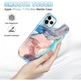 thumbnail image 6 of CASEFIV for iPhone 11 Pro Max Case, Marble Pattern Full Body Protective Phone Cover for Women Girls, 6 of 8