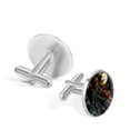 thumbnail image 3 of Halloween Stainless Steel Silver Jewelry Cufflinks for Formal Attire and Business Meetings, 3 of 6