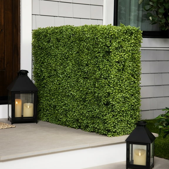 Northlight Double Sided Artificial Boxwood Outdoor Hedge - 38"