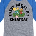 thumbnail image 3 of Hey Arnold! - Cheat Day - Toddler And Youth Raglan Graphic T-Shirt, 3 of 4