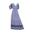 thumbnail image 1 of 2025 Robes pour Femmes à Col en V à Bretelles Robes pour Dames Été Décontracté Robe Longue à Fleurs Sans Manches Grande Taille Tunique Robe Bohème Plage Longue, 1 of 6
