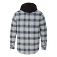 thumbnail image 3 of Burnside Men's Quilted Flannel Full-Zip Hooded Jacket, Style 8620, 3 of 3