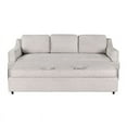 thumbnail image 3 of Serta Hanson Modern Farmhouse Convertible Sofa with Queen Size Sleeper, Linen Fabric, 3 of 11