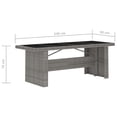 thumbnail image 4 of vidaXL 7 Piece Outdoor Dining Set with Cushions Poly Rattan Grey, 4 of 5