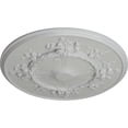 thumbnail image 3 of Ekena Millwork 27"OD x 1 1/8"P Flower Ceiling Medallion (Fits Canopies up to 3 7/8"), Hand-Painted Frost, 3 of 6