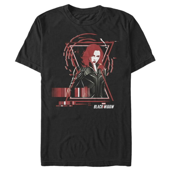 Men's Marvel Black Widow Stealth Barcode Graphic Tee Black 2X Large