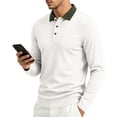thumbnail image 6 of LIaqionyy Golf Shirts for Men Button Collared Long Sleeve Casual Tops Work Business Fashion T Shirt Fall Clothes, 6 of 7