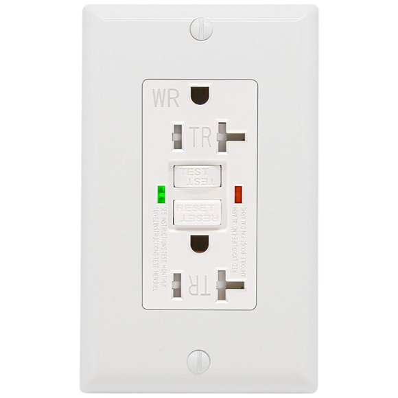 Enchufe GFCI ANKO 20A con certificación UL con indicador LED resistente a la intemperie