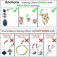 thumbnail image 5 of Earring Backs for Droopy Ears | Earring Lifters for Heavy Earring | Earing Lifter Backs Backs | Earlobe Secure, 5 of 5