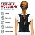 thumbnail image 4 of ORTONYX Comfort Posture Corrector Clavicle and Shoulder Support Back Brace, Fully Adjustable for Men and Women/656A-Small, 4 of 9