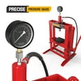 TUFFIOM 10Ton Hydraulic Shop Press with Pressure Gauge, HFrame Garage