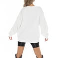 thumbnail image 2 of Women's Gameday Couture White Arizona State Sun Devils Fair Catch Pullover Sweatshirt, 2 of 3