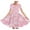 Pink-17, variant on Ugoldhm Girls Summer Dress Short Sleeve Crew Neck A-Line Tea-Length Dancewear Dress Size 4-14