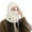 White, variant on Women Winter Balaclava Hat with Face Shield Thick Warm Fleece Windproof Cycling Adjustable Full Outdoor Travel Cold Weather Skiing Cap