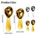 thumbnail image 4 of Stainless Steel Coffee Scoop - 15ml Stainless Steel Measuring Spoons Short Handle Tablespoon Measuring Spoon for Coffee, Tea, Milk & Fruit Powder, Silver, 4 of 6