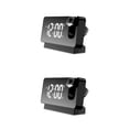 thumbnail image 2 of Advancent Reloj despertador de proyección, termómetro electrónico portátil, alimentado por USB, multimodos, reducción de ruido, relojes de aprendizaje Type1 NO1 Advancent CBP210401, 2 of 6