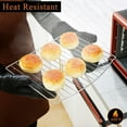 thumbnail image 4 of Vikakiooze Sizzling savings 1 Pair Silicone Oven Mitts Extra Long Flexible Oven Gloves with Quilted Liner Clearance, 4 of 5