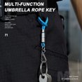 thumbnail image 1 of Peggybuy Outdoor Safety Gear Parachute Cord Carabiner Keychain Nylon Lanyard w/ Key Rings, 1 of 8