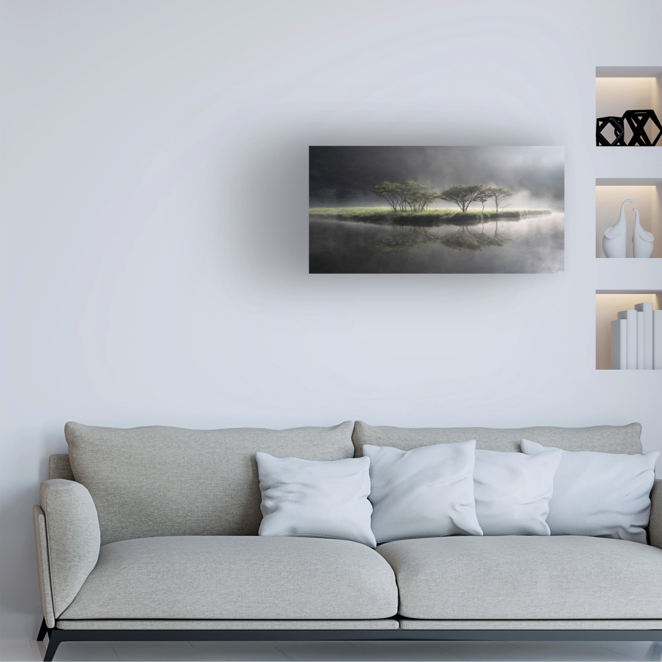 Trademark Fine Art Akira Nagase Fantasy Symbol Tree Canvas Wall Art