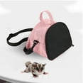 thumbnail image 5 of Portable Hedgehog Hamster Carrier Bag Case with Detachable Strap Zipper Breathable Small Guinea Rat Chinchilla Carrier Pouch Bag for Small Animals L, 5 of 9
