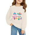 thumbnail image 6 of THJRPQJFD Christmas Graphic Tees Cute Tops for Teen Girls Cute Y2k New Born Clothes Baby Boy Girl Clothes Size 8 7 Year Old Girl 2t Boy Clothes, Beige 11-12 Years, 6 of 6