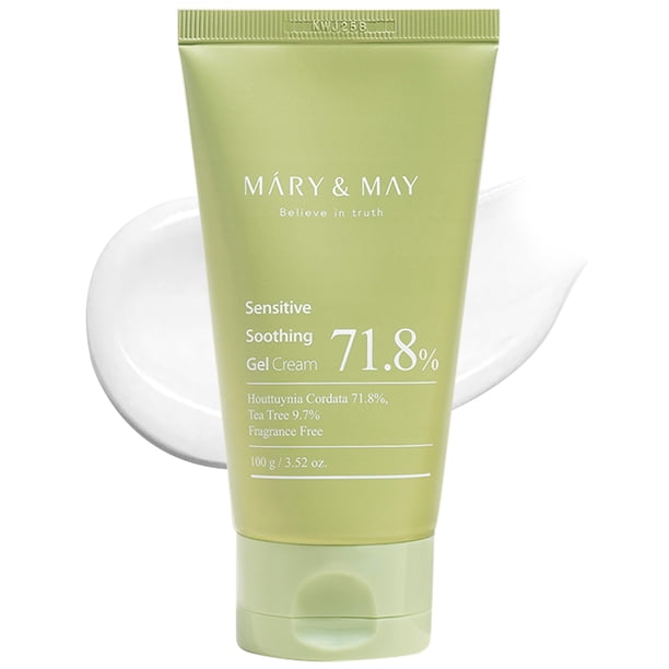 Crema facial Mary&May, gel calmante para personas sensibles con árbol de té, 100 ml