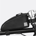 thumbnail image 4 of Bike Bicicleta Bolsa De Tubo Superior Contenedor De Marco Negro 0.3L Bolsa De Almacenamiento 600D Poliéster Paquete De Tubo Superior Bolsillo De Transporte Para Ciclismo Viajes Al Aire Moyic OD003899-00, 4 of 7