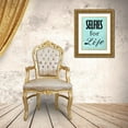 thumbnail image 3 of Lewis, Sheldon 15x18 Gold Ornate Wood Framed with Double Matting Museum Art Print Titled - Selfies, 3 of 4