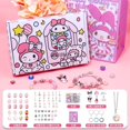 thumbnail image 5 of Miniso Kuromi My Melody Kawaii niños Diy conjunto de pulsera de cuentas pulsera hecha a mano joyería para niños decorar juguete regalo de Navidad, 5 of 5