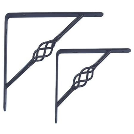 

ProSource SB-013PS Decorative Shelf Bracket 6 By 6 Inch Black
