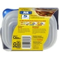 thumbnail image 3 of Glad GladWare Medium Clear Plastic Airtight Soup & Salad Food Storage Containers (5 Count), 3 of 9
