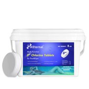 HXEternal 5lbs Pool&Spa 3-inch Chlorine Tablets, for Swimming Pool and Spa&hot tubs Use, 5lbs