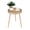 Natural Walnut, variant on Round Coffee Table Set of 2, Natural Boho Coffee Tables, Small Mid Century Modern Rattan Coffee Table, Boho Side Table End Tables for Living Room Bedroom Office